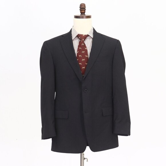Hart Schaffner Marx 42R Gray Striped 2-Button Sport Coat Blazer Jacket O… - Picture 1 of 11